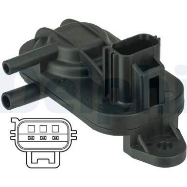 DELPHI Sensor, Abgasdruck DPS00010 DELPHI Sensor, Abgasdruck DPS00010