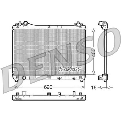 DENSO Motorkühler DRM47011 DENSO Motorkühler DRM47011