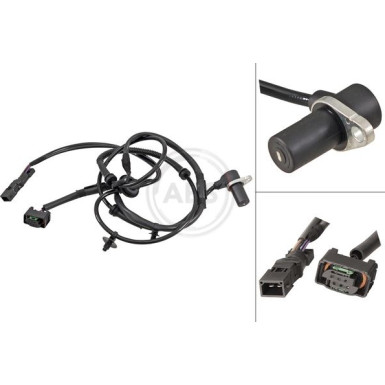 A.B.S. Sensor, Raddrehzahl 30721 A.B.S. Sensor, Raddrehzahl 30721