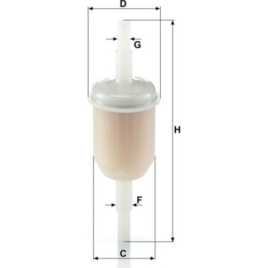 Mann & Hummel Kraftstofffilter PKW WK 31/2 (100) Mann & Hummel Kraftstofffilter PKW WK 31/2 (100)