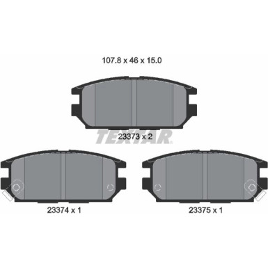 Bremsbelagsatz Mitsubishi T. Space Wagon 98-/Lancer 2337301 Bremsbelagsatz Mitsubishi T. Space Wagon 98-/Lancer 2337301