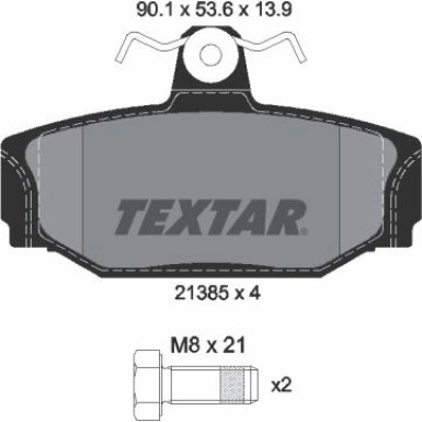 Bremsbelagsatz Volvo T. S70/S90 Q+ 2138501 Bremsbelagsatz Volvo T. S70/S90 Q+ 2138501