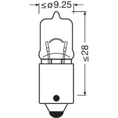 OSRAM H6W 12V 6W BAX9s ULTRA LIFE - 4 Jahre Garantie, 2 Stk