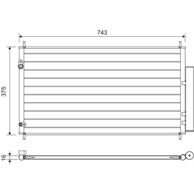 KONDENSATOR, KLIMAANLAGE VAL822606