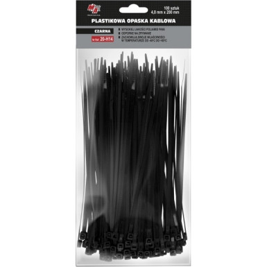 Kabelbinder 4,8X200 (1 Pack 100 Stück) Schwarz 20-H14 Kabelbinder 4,8X200 (1 Pack 100 Stück) Schwarz 20-H14