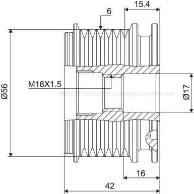 Generatorfreilauf 588024
