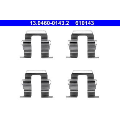 ATE Zubehör, Bremsbeläge 13.0460-0143.2 ATE Zubehör, Bremsbeläge 13.0460-0143.2