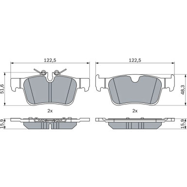 Bremsklötze VOLVO S60, S90 16 0 986 424 802 Bremsklötze VOLVO S60, S90 16 0 986 424 802