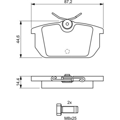 Bremsklötze ALFA,FIAT,LANCIA 0 986 491 030 Bremsklötze ALFA,FIAT,LANCIA 0 986 491 030