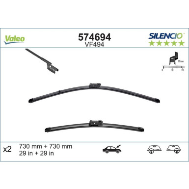 VM494 VALEO Silencio X.TRM Wischer 574694