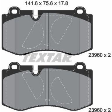 Bremsbelagsatz Db P. W211/221 Q+ 2396001 Bremsbelagsatz Db P. W211/221 Q+ 2396001