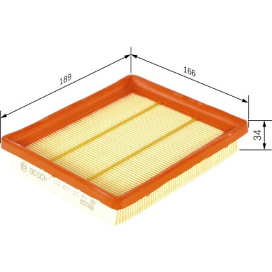 Luftfilter FORD F 026 400 325