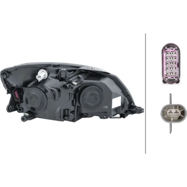 SCHEINWERFER L HELLA SKODA FABIA II 06-14 1ZL 010 417-411