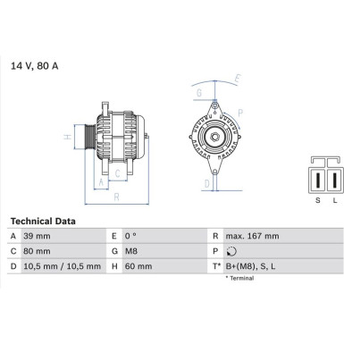 Lichtmaschine NISSAN Almera 0 986 045 701
