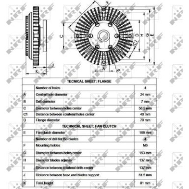 NRF Kupplung, Kühlerlüfter 49526 NRF Kupplung, Kühlerlüfter 49526