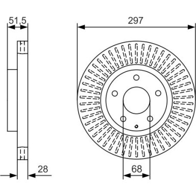 Bremsscheibe MAZDA CX-5, 6 0 986 479 B15 Bremsscheibe MAZDA CX-5, 6 0 986 479 B15