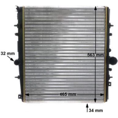 Kühler, Motorkühlung CR 1437 000S