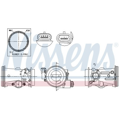 NISSENS Sensor, Drosselklappenstellung 955102 NISSENS Sensor, Drosselklappenstellung 955102