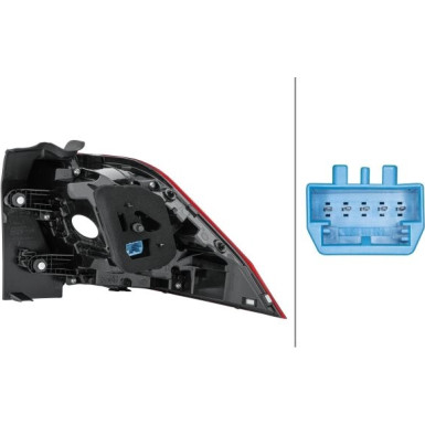 HECKLEUCHTE HELLA VW TIGUAN 16 2SD 012 521-051