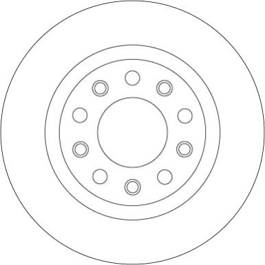 Bremsscheibe Alfa T. Giulietta 1.6-2.0 Jtdm 10-beschichtet DF8070 Bremsscheibe Alfa T. Giulietta 1.6-2.0 Jtdm 10-beschichtet DF8070