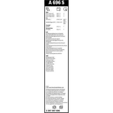 Bosch Scheibenwischer Aerotwin A696S 3397007696 Bosch Scheibenwischer Aerotwin A696S 3397007696