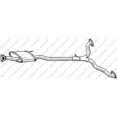 Bosch Automotive Auspuffschalldämpfer 285-387 Bosch Automotive Auspuffschalldämpfer 285-387