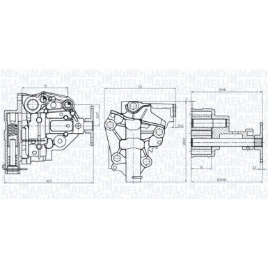 MAGNETI MARELLI Ölpumpe 351516000107 MAGNETI MARELLI Ölpumpe 351516000107