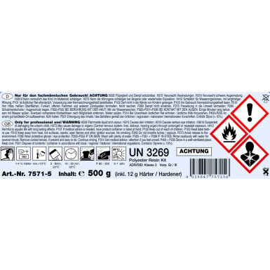 STC Profi-Plast 2in1 (2K Füll-/Feinspachtel) Dose 500g | 75715 STC Profi-Plast 2in1 (2K Füll-/Feinspachtel) Dose 500g | 75715