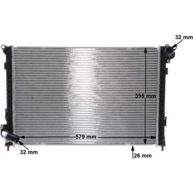 Kühler, Motorkühlung BEHR CR 985 000S