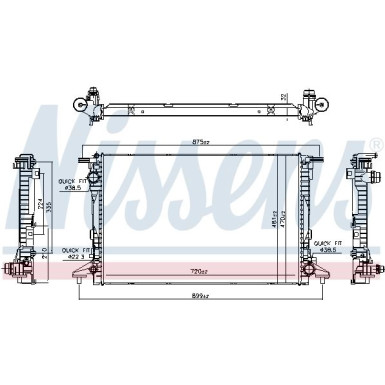 Wasserkühler PKW 606578 Wasserkühler PKW 606578