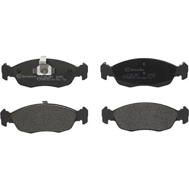 BREMBO Bremsklötze VA P 61 051 BREMBO Bremsklötze VA P 61 051