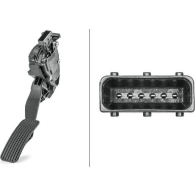 HELLA Sensor, Gaspedalstellung 6PV 009 765-731 HELLA Sensor, Gaspedalstellung 6PV 009 765-731