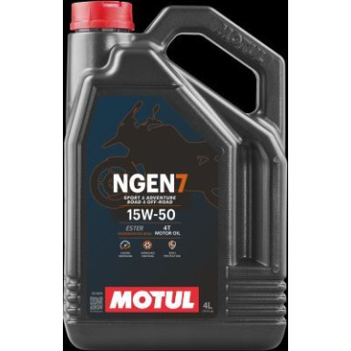Motul NGEN7 4T 15W-50 4 Liter NGEN 7 15W-50 4T 111825 Motul NGEN7 4T 15W-50 4 Liter NGEN 7 15W-50 4T 111825