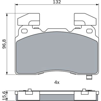 Bremsklötze VA OPEL Insignia 17 0 986 424 894