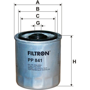 FILTRON Kraftstofffilter PP 841