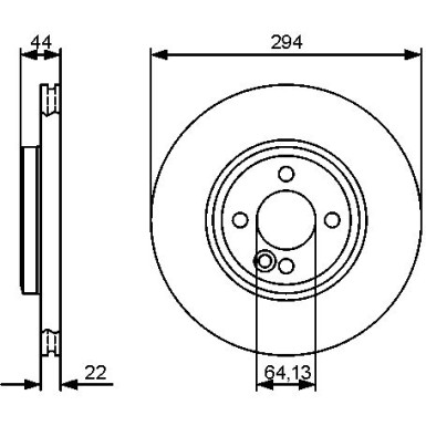 Bremsscheibe VA 0 986 479 438 Bremsscheibe VA 0 986 479 438