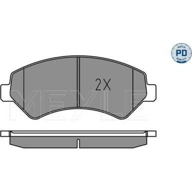 Bremsbelagsatz Fiat P. Ducato 06- Adowno— 2000Kg MEYLE-PD: Advanced performance and design 025 244 6619-2/PD