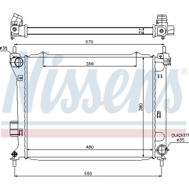 Wasserkühler PKW 67549