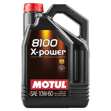 Motul 8100 X-Power 10W-60 A3/B4 4 Liter 8100 X-POWER 10W-60 106143