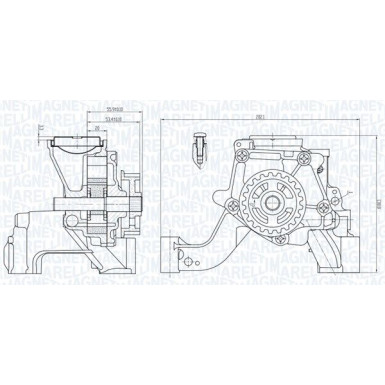MAGNETI MARELLI Ölpumpe 351516000081
