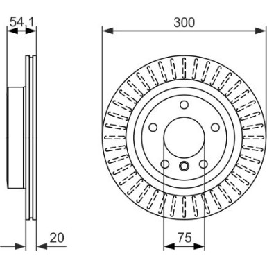 Bosch Automotive Bremsscheibe 0986479775 Bosch Automotive Bremsscheibe 0986479775