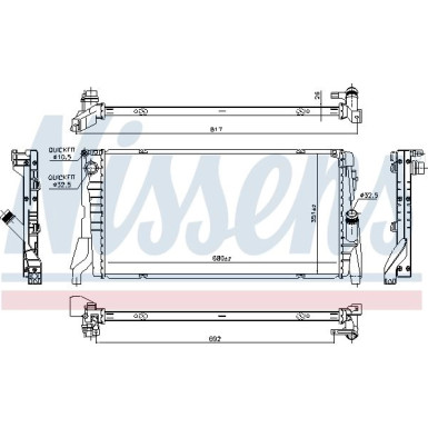Wasserkühler PKW 69708 Wasserkühler PKW 69708