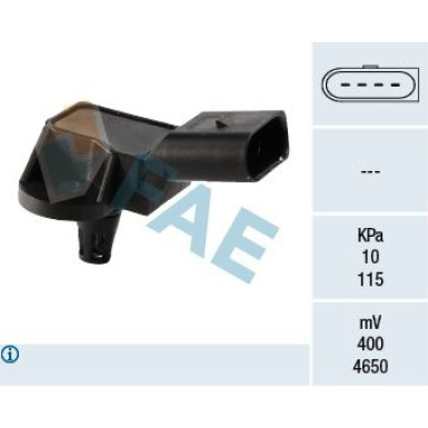 FAE Sensor, Saugrohrdruck 15043 FAE Sensor, Saugrohrdruck 15043
