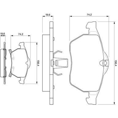 Bremsklötze OPEL,SAAB 0 986 424 488