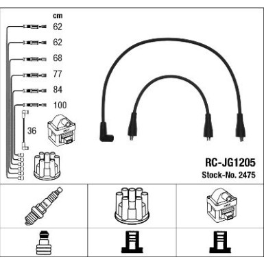 NGK Zündleitungssatz 2475