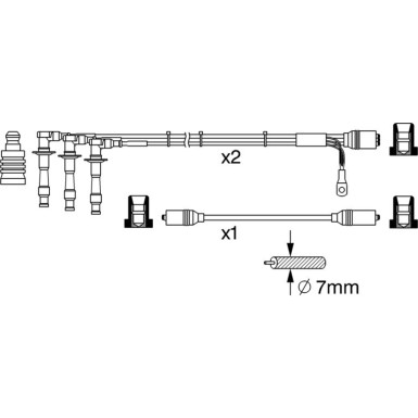 Zündleitungssatz PORSCHE 911 0 986 356 373