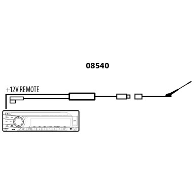 Phonocar Antennen-Adapter PHANTOMEINSPEISUNG FAKRA ISO 45 cm Antennen-Adapter PHANTOMEINSPEISUNG FAKRA -> ISO 08540