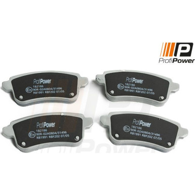 PROFIPOWER Bremsbelagsatz, Scheibenbremse 1B2186