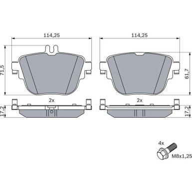 Bremsbelag 0 986 424 859 Bremsbelag 0 986 424 859