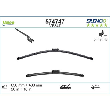 VM347 VALEO Silencio X.TRM Wischer 574747 VM347 VALEO Silencio X.TRM Wischer 574747